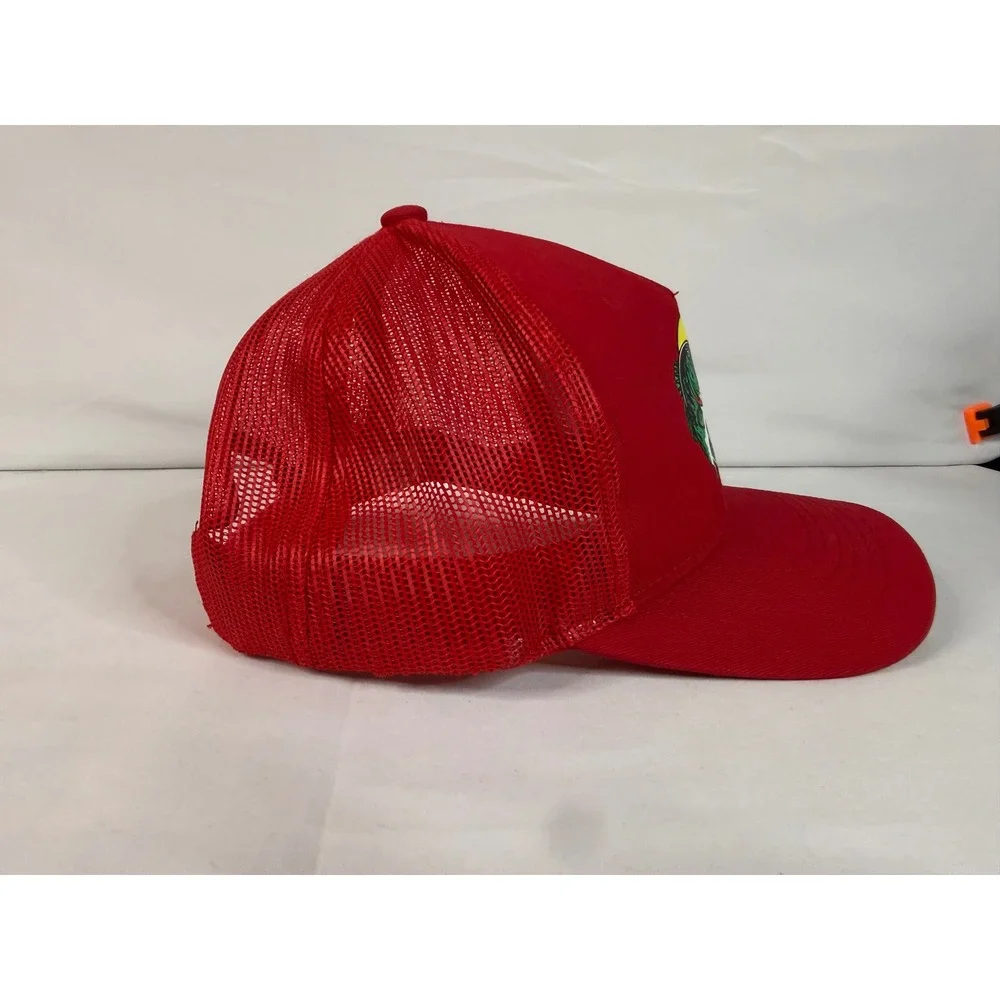 Bass Pro Shops Mesh Trucker Hat Red Snapback Fishing Logo Cap Mens OSFM NWOT